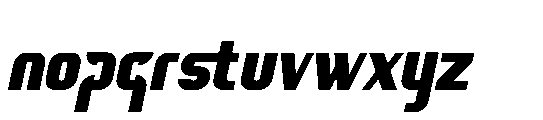 Kolone Italic Font LOWERCASE