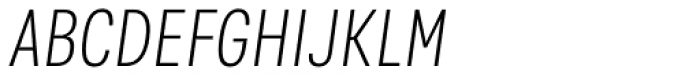 Kommon Grotesk Compressed ExtraLight Italic Font UPPERCASE