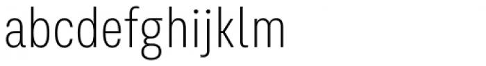 Kommon Grotesk Compressed ExtraLight Font LOWERCASE