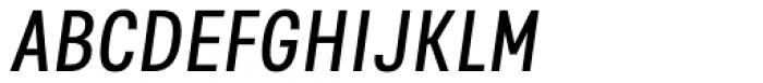 Kommon Grotesk Compressed Italic Font UPPERCASE