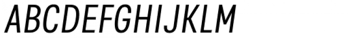 Kommon Grotesk Compressed Normal Italic Font UPPERCASE
