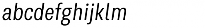 Kommon Grotesk Compressed Normal Italic Font LOWERCASE