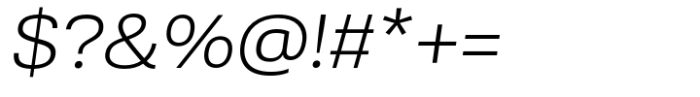 Kommon Grotesk Extended Light Italic Font OTHER CHARS