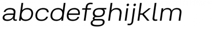 Kommon Grotesk Extended Normal Italic Font LOWERCASE