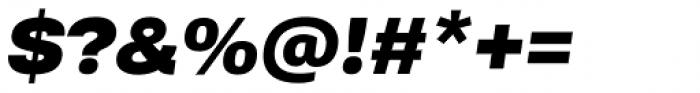 Kommon Grotesk Extended Super Italic Font OTHER CHARS