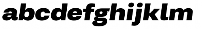 Kommon Grotesk Extended Super Italic Font LOWERCASE