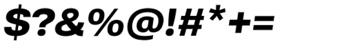 Kommon Grotesk Extended UltraBold Italic Font OTHER CHARS