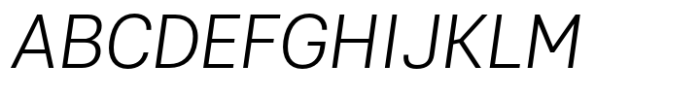 Kommon Grotesk Light Italic Font UPPERCASE