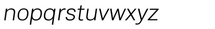 Kommon Grotesk Light Italic Font LOWERCASE