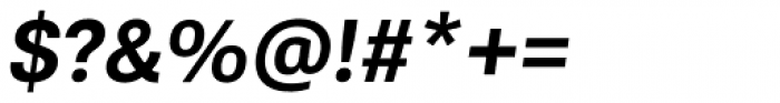 Kommon Grotesk SemiBold Italic Font OTHER CHARS