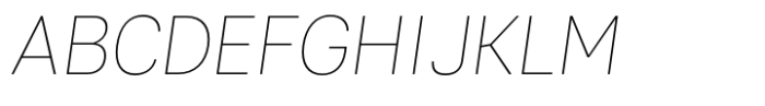 Kommon Grotesk Thin Italic Font UPPERCASE