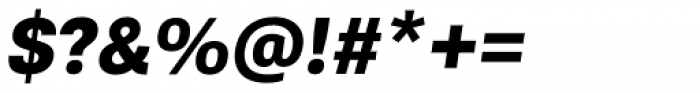 Kommon Grotesk UltraBold Italic Font OTHER CHARS