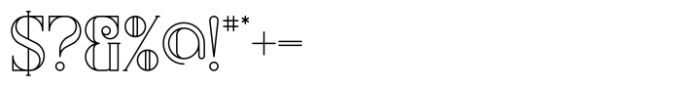 Kompot Outline Font OTHER CHARS
