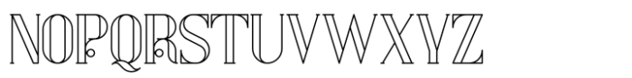 Kompot Outline Font LOWERCASE