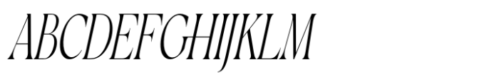 Komrile Condensed Italic Font UPPERCASE