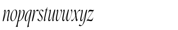 Komrile Condensed Italic Font LOWERCASE
