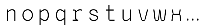 Komunal Mono Light Font LOWERCASE