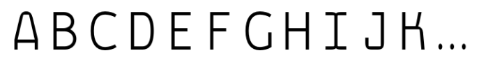 Komunal Mono Regular Font UPPERCASE