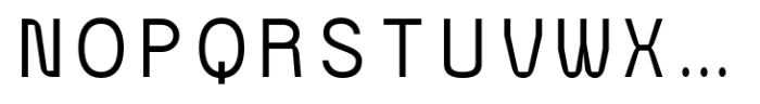 Komunal Mono Semi Bold Font UPPERCASE