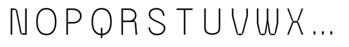 Komunal Mono Thin Font UPPERCASE