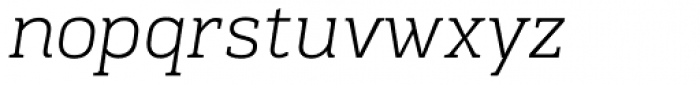 Kondolar Light Italic Font LOWERCASE