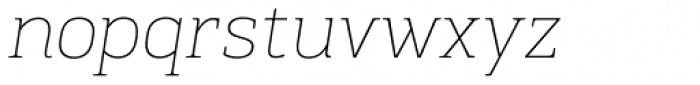 Kondolar Thin Italic Font LOWERCASE