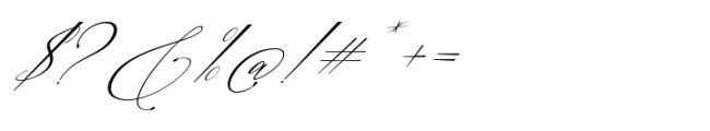 Konesta Calligraphy Script Italic Font OTHER CHARS