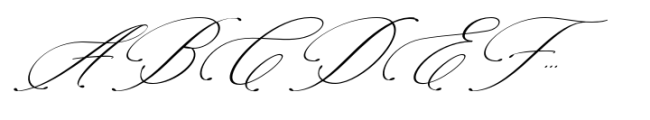 Konesta Calligraphy Script Italic Font UPPERCASE