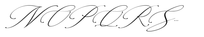 Konesta Calligraphy Script Italic Font UPPERCASE