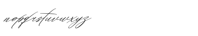 Konesta Calligraphy Script Italic Font LOWERCASE
