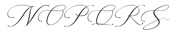 Konesta Calligraphy Script Regular Font UPPERCASE