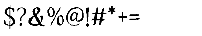 Konfus Brush Font OTHER CHARS