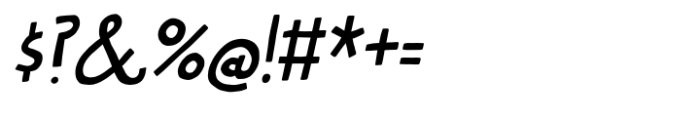Kong Gulerod Italic Font OTHER CHARS
