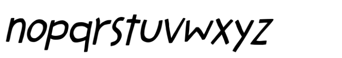 Kong Gulerod Italic Font LOWERCASE