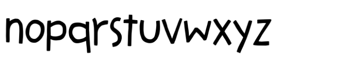 Kong Gulerod Regular Font LOWERCASE