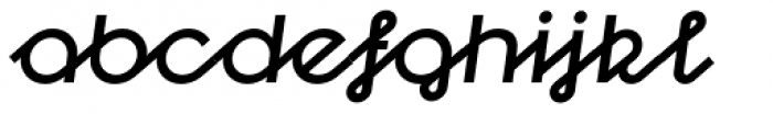 Kong Script Bold Oblique Font LOWERCASE