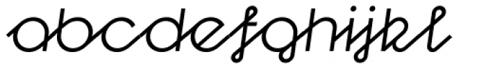 Kong Script Regular Oblique Font LOWERCASE