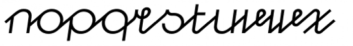 Kong Script Regular Oblique Font LOWERCASE