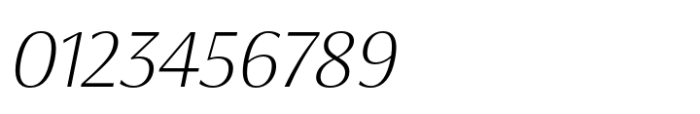 Koning Display ExtraLight Italic Font OTHER CHARS