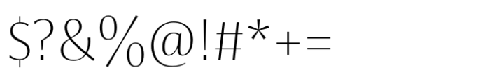 Koning Display UltraLight Font OTHER CHARS