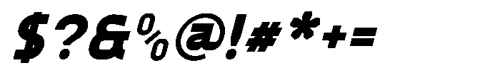 Konstructa Black Italic Font OTHER CHARS