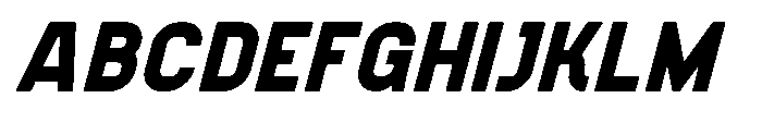 Konstructa Black Italic Font UPPERCASE