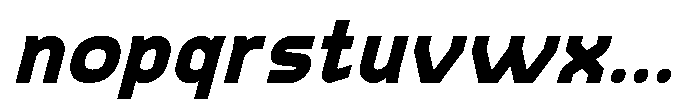 Konstructa Black Italic Font LOWERCASE