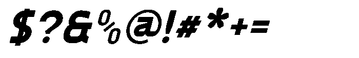 Konstructa Extra Bold Italic Font OTHER CHARS