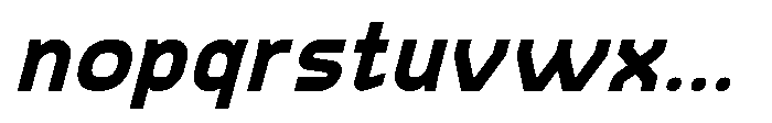Konstructa Extra Bold Italic Font LOWERCASE