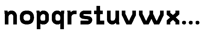 Konstructa Extra Bold Font LOWERCASE