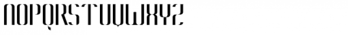 Konstructa Humana Stencil Thin Font UPPERCASE