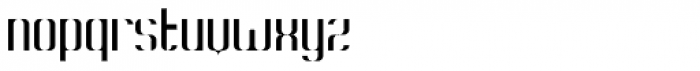 Konstructa Humana Stencil Thin Font LOWERCASE