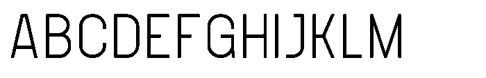 Konstructa Light Font UPPERCASE