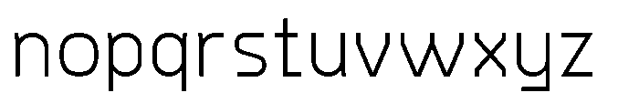 Konstructa Light Font LOWERCASE